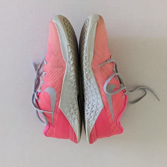 Nike Metcon 3 FADE Womens Sz 8.5 Sunset Glow/Platinum 902175-800 Pink Sneakers - Picture 3 of 8